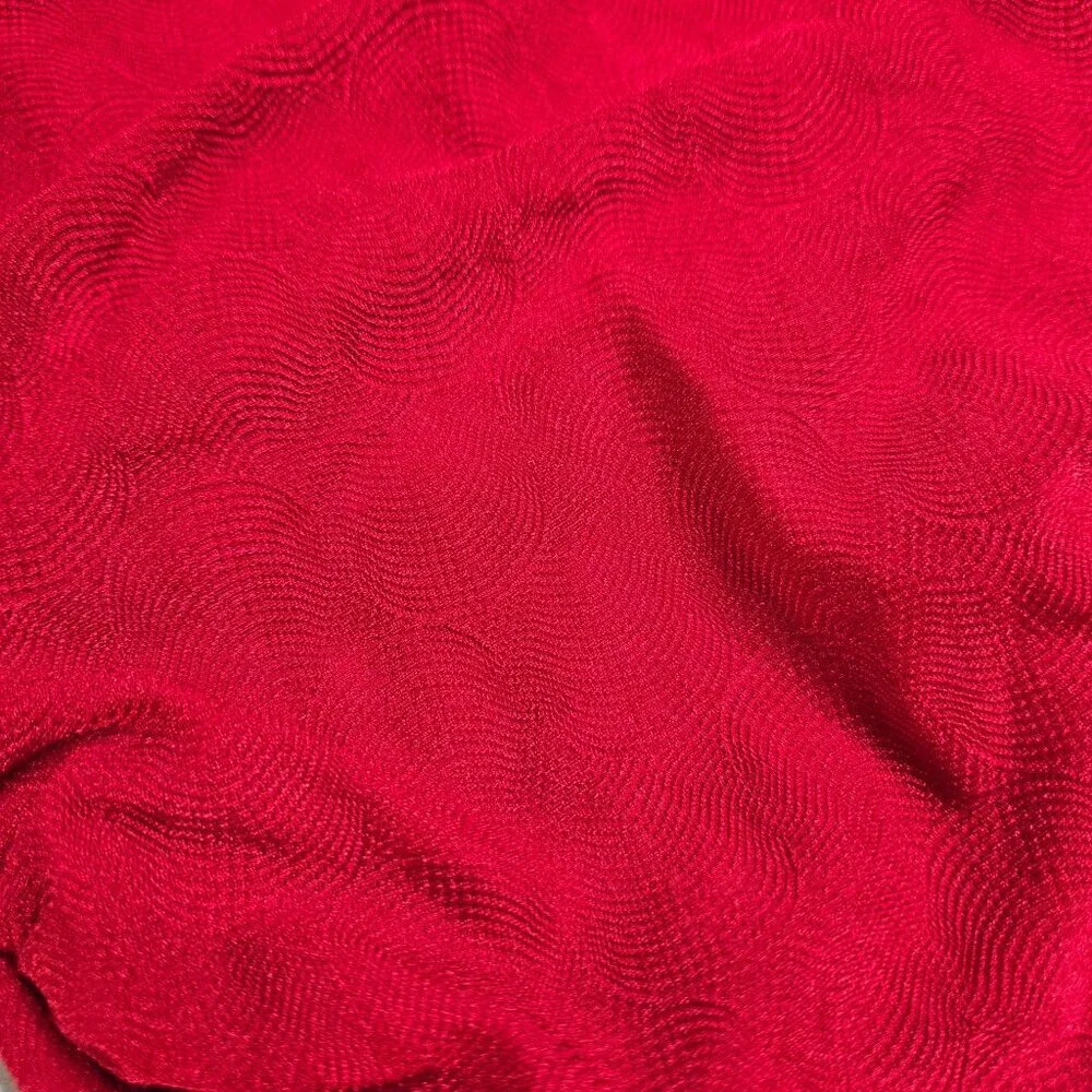 Vintage Roxanne One Piece Swimsuit Red Size 34B Small Ruched Beach‎ Textured